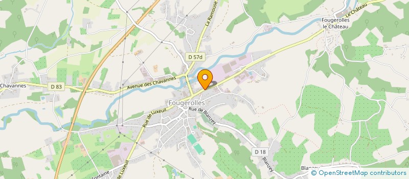 localisation de l'entreprise LA GRANDE GABIOTTE à FOUGEROLLES-SAINT-VALBERT