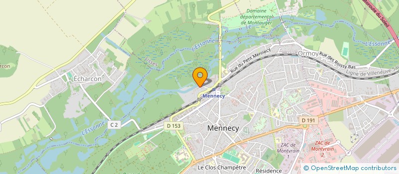 localisation de l'entreprise LA GRANDE ILE DE MENNECY à MENNECY