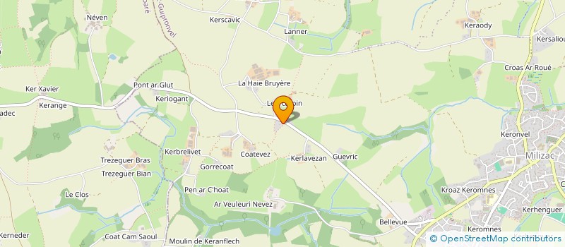 localisation de l'entreprise LA GRANDE JAJA  MILIZAC-GUIPRONVEL