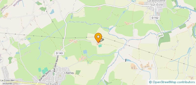 localisation de l'entreprise LA GRANDE LANDE  BEAUPREAU-EN-MAUGES