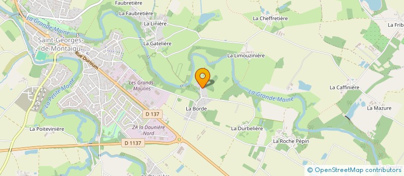 localisation de l'entreprise LA GRANDE MAINE à MONTAIGU-VENDEE