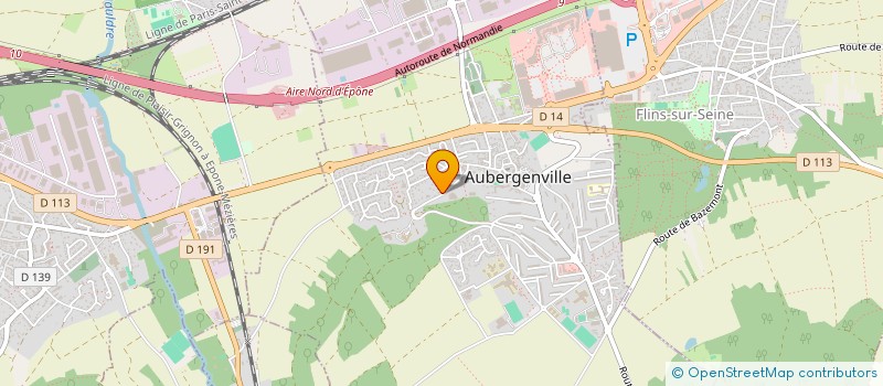 localisation de l'entreprise LA GRANDE MAISON  AUBERGENVILLE