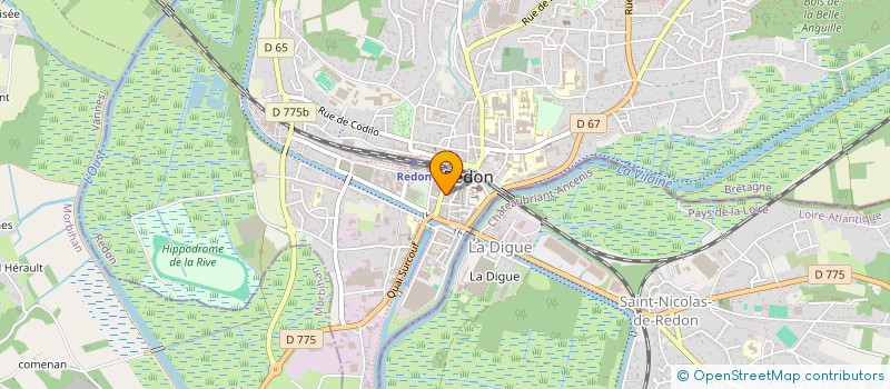 localisation de l'entreprise LA GRANDE MAISON  REDON