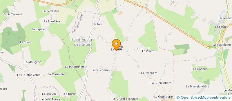 localisation de l'entreprise LA GRANDE MARE à PERCHE-EN-NOCE
