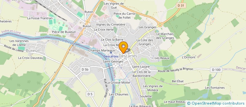localisation de l'entreprise LA GRANDE MAREE à DESCARTES
