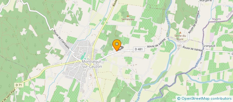 localisation de l'entreprise LA GRANDE MATTE  MONTSEGUR-SUR-LAUZON