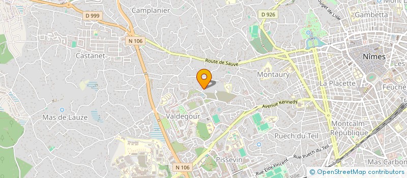 localisation de l'entreprise LA GRANDE MELEE  NIMES