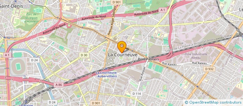 localisation de l'entreprise LA GRANDE MOSQUEE DE LA COURNEUVE à LA COURNEUVE