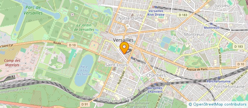localisation de l'entreprise LA GRANDE MOUSSE à VERSAILLES