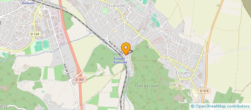 localisation de l'entreprise LA GRANDE MURAILLE  ECOUEN