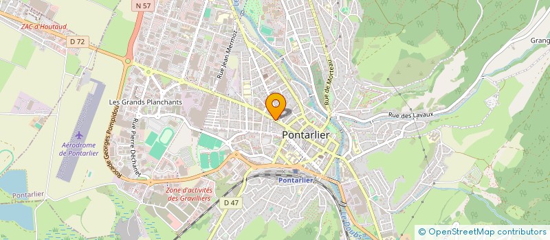 localisation de l'entreprise LA GRANDE MURAILLE  PONTARLIER