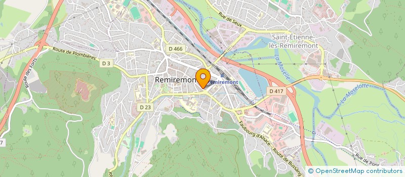localisation de l'entreprise LA GRANDE MURAILLE à REMIREMONT
