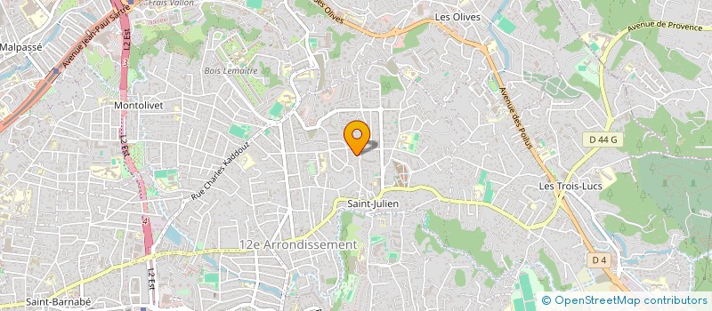 localisation de l'entreprise LA GRANDE NACRE à MARSEILLE