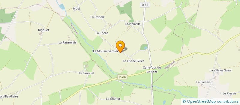 localisation de l'entreprise LA GRANDE NATURE  TREMOREL