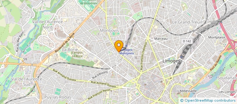 localisation de l'entreprise LA GRANDE NOYADE à LIMOGES