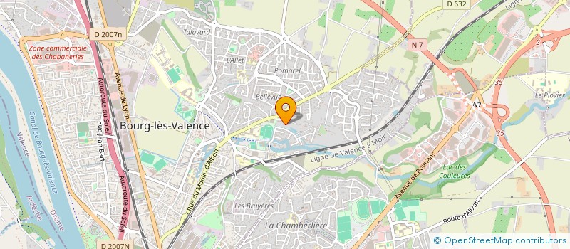 localisation de l'entreprise LA GRANDE OURS à BOURG-LES-VALENCE