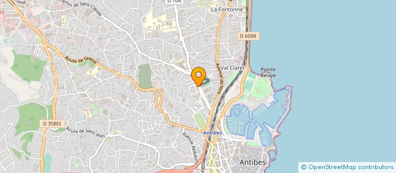 localisation de l'entreprise LA GRANDE OURSE  ANTIBES