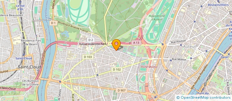 localisation de l'entreprise LA GRANDE OURSE à BOULOGNE-BILLANCOURT