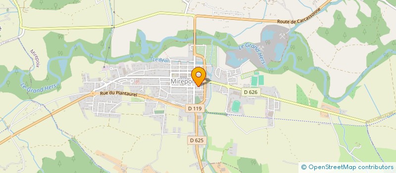localisation de l'entreprise LA GRANDE OURSE à MIREPOIX