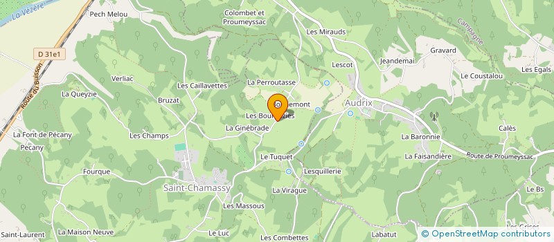 localisation de l'entreprise LA GRANDE OURSE  SAINT-CHAMASSY