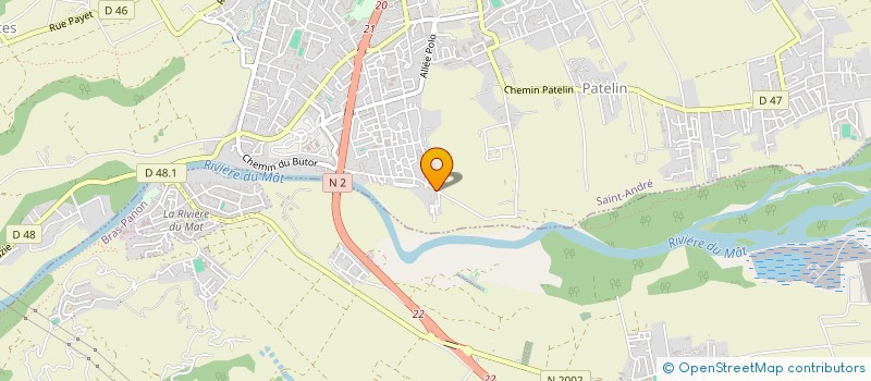 localisation de l'entreprise LA GRANDE OURSE COMBAT RUSSE 974 à SAINT-ANDRE