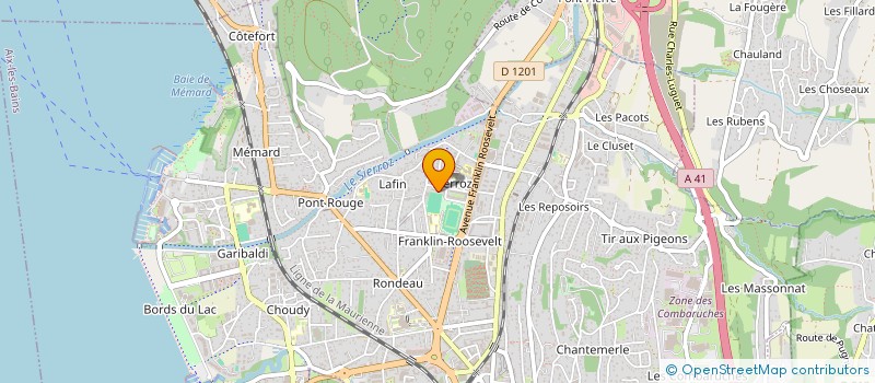 localisation de l'entreprise LA GRANDE PHARMACIE à AIX-LES-BAINS