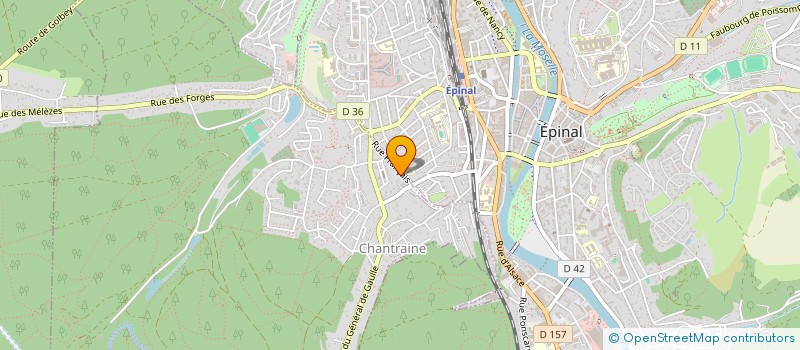 localisation de l'entreprise LA GRANDE PHARMACIE DE CHANTRAINE  CHANTRAINE