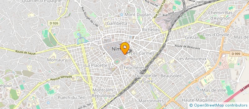 localisation de l'entreprise LA GRANDE PHARMACIE DE LA MAIRIE  NIMES