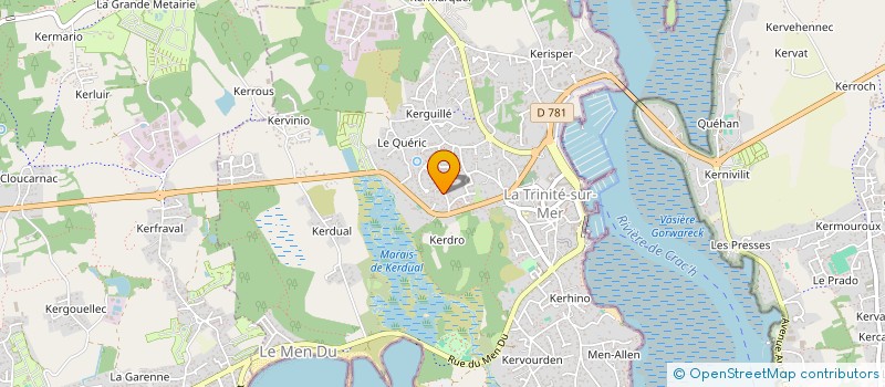 localisation de l'entreprise LA GRANDE PIERRE  LA TRINITE-SUR-MER