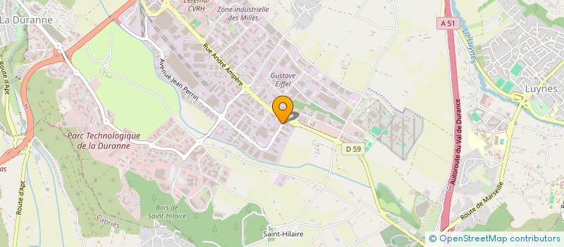 localisation de l'entreprise LA GRANDE PINEDE à AIX-EN-PROVENCE