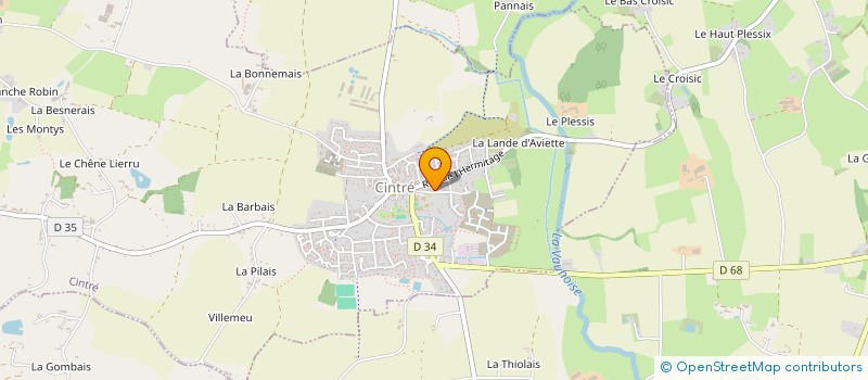 localisation de l'entreprise LA GRANDE PORTE  CINTRE