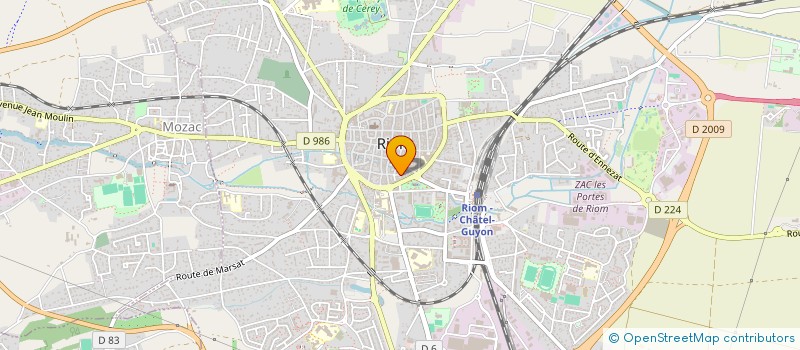 localisation de l'entreprise LA GRANDE POTERIE  RIOM