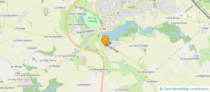 localisation de l'entreprise LA GRANDE PRAIRIE  COMBOURG