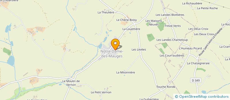 localisation de l'entreprise LA GRANDE RAMEE à BEAUPREAU-EN-MAUGES