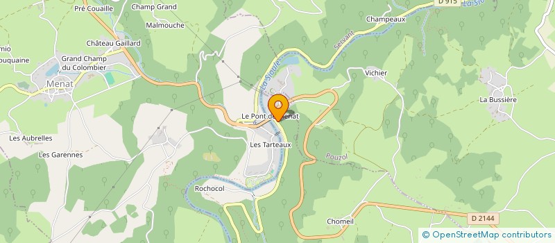 localisation de l'entreprise LA GRANDE RECREE DU PAYS DE MENAT à POUZOL