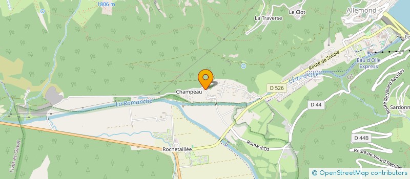 localisation de l'entreprise LA GRANDE ROCHE  ALLEMOND