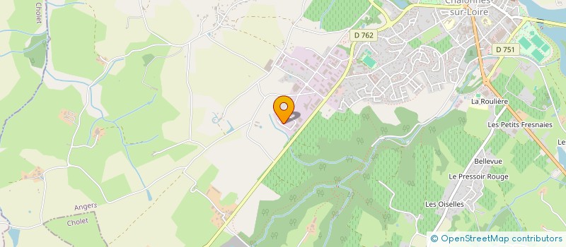 localisation de l'entreprise LA GRANDE ROGERIE  MAUGES-SUR-LOIRE