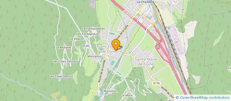 localisation de l'entreprise LA GRANDE ROUE  SAINT-ETIENNE-DE-CUINES