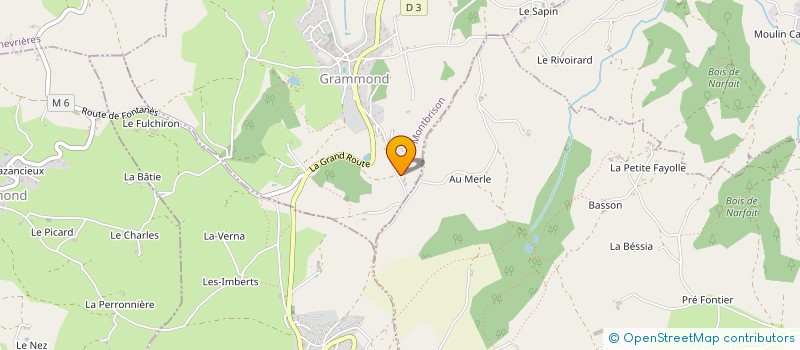 localisation de l'entreprise LA GRANDE ROUSSE  GRAMMOND