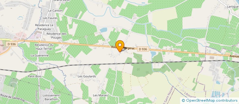 localisation de l'entreprise LA GRANDE SARRETIERE  SAINT-AVIT-SAINT-NAZAIRE