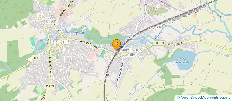 localisation de l'entreprise LA GRANDE SUR 21  MARCILLY-SUR-TILLE