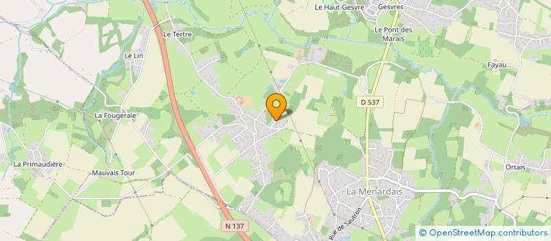 localisation de l'entreprise LA GRANDE TABLE  TREILLIERES