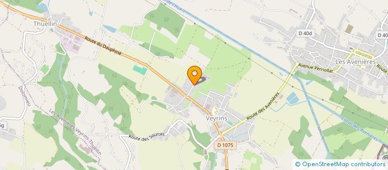 localisation de l'entreprise LA GRANDE TERRE  LES AVENIERES VEYRINS-THUELLIN