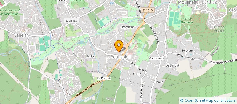 localisation de l'entreprise LA GRANDE TERRE DES TROIS  GRADIGNAN