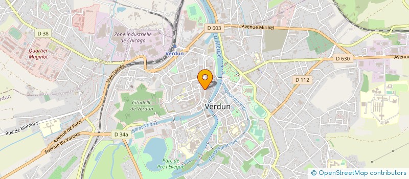 localisation de l'entreprise LA GRANDE TRANCHEE DE CALONNE à VERDUN