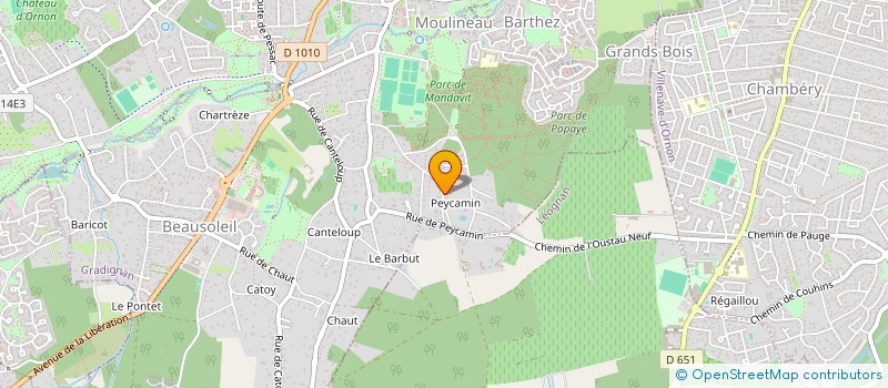 localisation de l'entreprise LA GRANDE VADROUILLE  GRADIGNAN