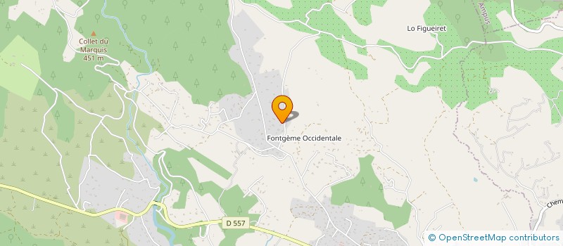 localisation de l'entreprise LA GRANDE VIGNE  FLAYOSC