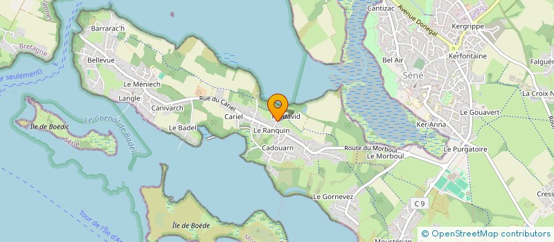 localisation de l'entreprise LA GRANDE VIGNE DE KERDAVID  SENE