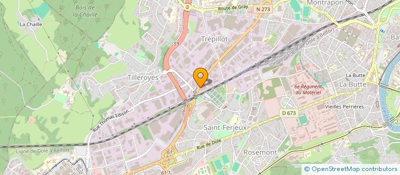 localisation de l'entreprise LA GRANDE VOILE SAINT LAURENT DU VAR à BESANCON