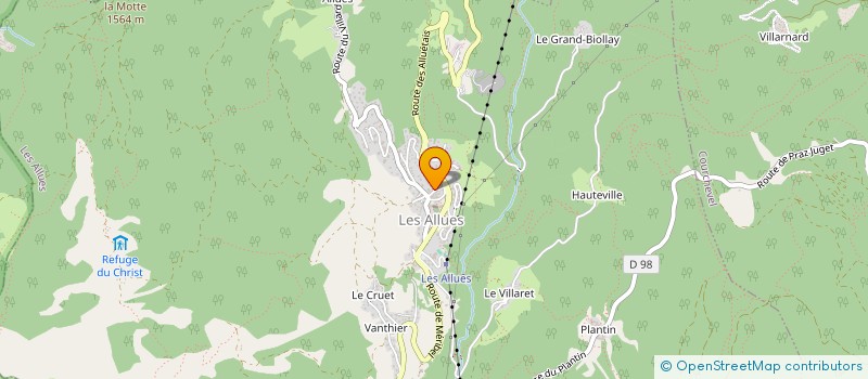 localisation de l'entreprise LA GRANDZE  LES ALLUES